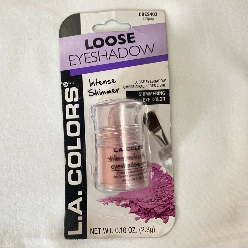 L.A. Colors Loose Eyeshadow intense Shimmer Lolipop Pink CBES403 new